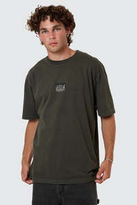 Mens Sale: THRILLS Built To Win Os Fit Tee Oil Green