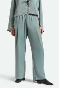 BRIXTON Soho Silky Pant Blue Green Shine