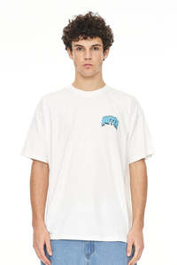 Mens Sale: HUFFER Bomb Block Tee Chalk