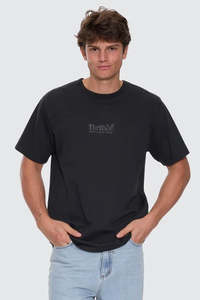 THRILLS Thrills Workwear Embro Merch Fit Tee Pirate Black