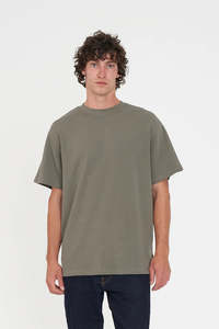 Mens: HUFFER Waffle Sup Tee Khaki