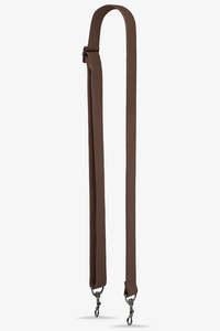 STATUS ANXIETY Leather Strap Wide Cocoa