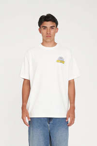 HUFFER 97 Mix Block Tee Chalk