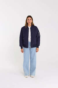 Jackets Womens: THING THING Flying Jacket Ink