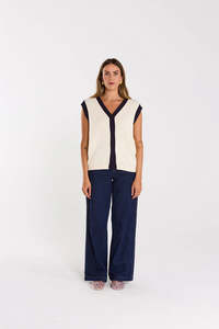 Vests Womens: THING THING Armour Vest Milky Bar