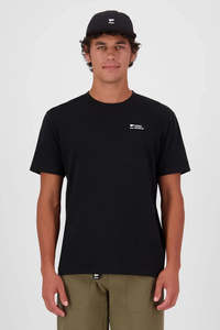 MONS ROYALE Mens Icon Merino T-Shirt Alu Black