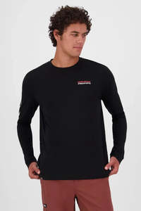 MONS ROYALE Mens Icon Merino Ls Tap Sleeve Black