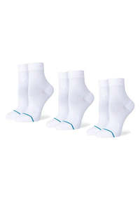Socks: STANCE Icon Quarter 3 Pack White