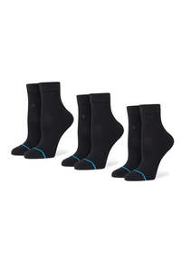 Socks: STANCE Icon Quarter 3 Pack Black