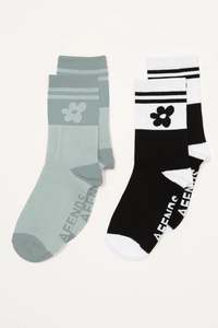 AFENDS Garden Variety Socks 2Pk Multi
