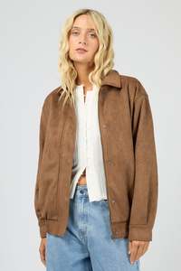 ALL ABOUT EVE Kira Bomber Tan