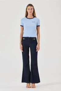 Jeans Womens: ROLLAS Eastcoast Flare Madame Braid