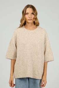 Knits Womens: SILENT THEORY Willow Knit Tee Oat