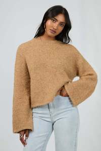 Knits Womens: ALL ABOUT EVE Cleo Knit Camel