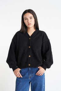 HUFFER Kendall Cardigan Black