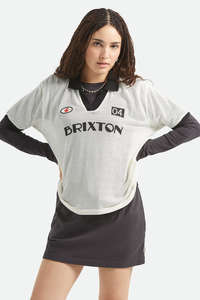 BRIXTON Varsity Tee Off White Black