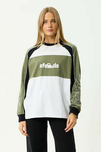 AFENDS Dirts Longsleeve Tee Deep Olive