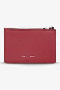 Wallets Unisex: STATUS ANXIETY Gone Again Rouge Nappa
