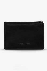 Wallets Unisex: STATUS ANXIETY Gone Again Black Nappa