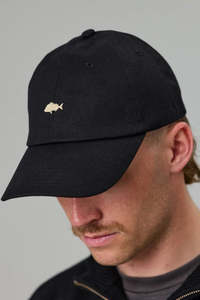 Caps: JUST ANOTHER FISHERMAN Stamp Tiller Wax Cap Black