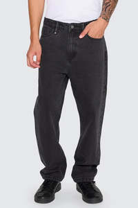 THRILLS Slacker Relaxed Denim Jean Aged Black