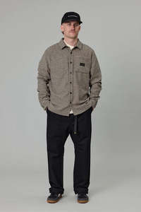 JUST ANOTHER FISHERMAN Tooth Over Shirt Brown