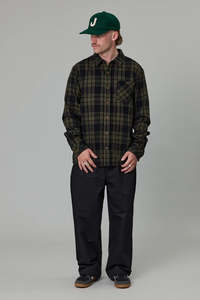 JUST ANOTHER FISHERMAN Boatyard Shirt Alpine Check
