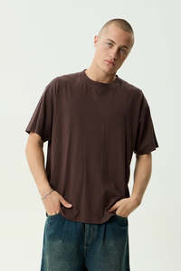 AFENDS Classic Retro Tee Washed Coffee