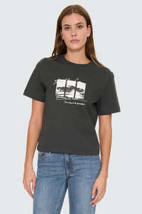 Womens: THRILLS Nowhere Fast Essential Tee Carbon