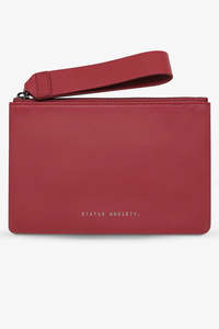 Wallets Unisex: STATUS ANXIETY Take Your Chances Rouge Nappa