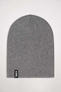MONS ROYALE Unisex Chunky Logger Beanie VLU Charcoal Marl
