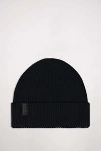MONS ROYALE Unisex Fjord Merino Beanie Vert Lock Up Black