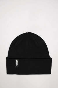 MONS ROYALE Unisex McCloud Merino Beanie Vert Lock Up Black