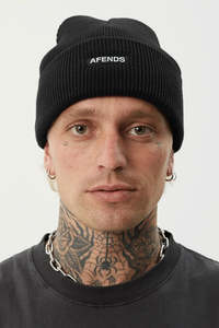 Beanies: AFENDS Hometown Beanie Black