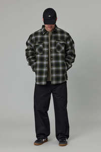 JUST ANOTHER FISHERMAN Seaport Shearling Jacket Alpine Check