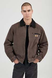 Jackets Mens: ROLLAS Nailhead Miner Jacket Dark Brown