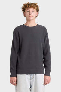 Knits Mens: RVCA Duke Crew Knit Garage Blue
