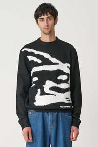 Knits Mens: XLARGE Gorilla Knit Sweater Black