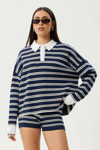 AFENDS Delta Knit Shirt Stripe