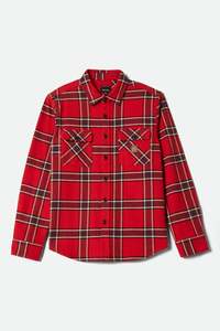 BRIXTON Bowery Heavy Weight Flannel Adrenaline Rush