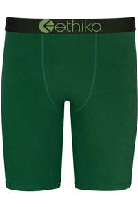 ETHIKA Victory Green Staple Mens Boxer