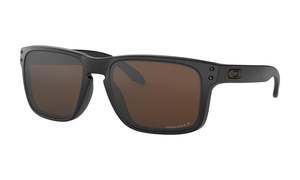 Sunglasses: Oakley Holbrook 9102 D7 55 Matte Black Prizm Tungsten Polarised
