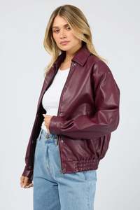 ALL ABOUT EVE Nina Bomber Wine