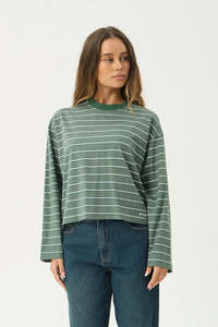 AFENDS Altitude Longsleeve Tee Pine Stripe