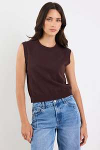 Sale: AMONG THE BRAVE Distance Knit Vest Chocolate