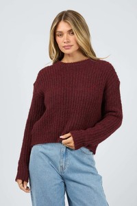 ALL ABOUT EVE Ivy Knit Jumper Wine