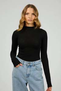 SILENT THEORY Priya Layering Long Sleeve Black