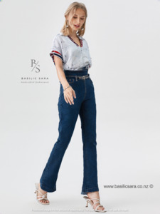 Tops: Relaxed White Cotton V-Neck Top