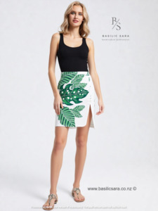 Tropical Canopy Short Skirt