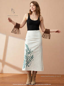 Skirts: Olive Whisper Long Skirt